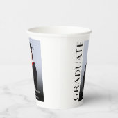 Aangepast foto Modern Elegant Senior Afstuderen De Papieren Bekers (Rechts)