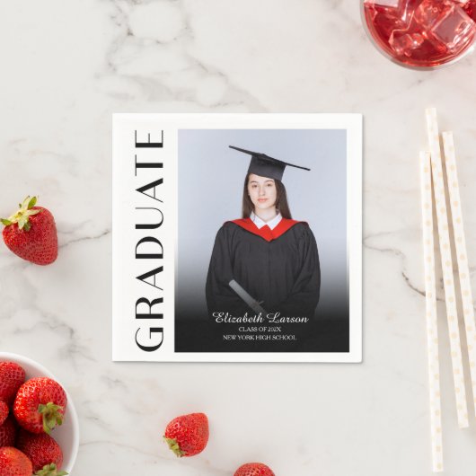Aangepast foto Modern Elegant Senior Afstuderen De Servet (Insitu)