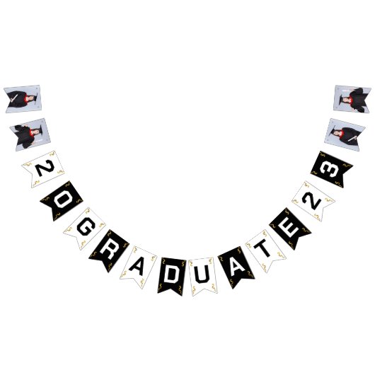 Aangepast foto Modern Elegant Senior Afstuderen De Vlaggetjes (Alle)