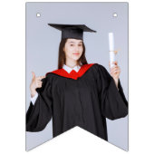 Aangepast foto Modern Elegant Senior Afstuderen De Vlaggetjes (Tweede vlag)