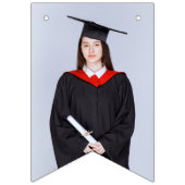 Aangepast foto Modern Elegant Senior Afstuderen De Vlaggetjes (Eerste vlag)