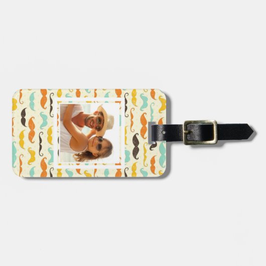 Aangepast foto-onderdeelpatroon 3 bagagelabel (Voorkant horizontaal)