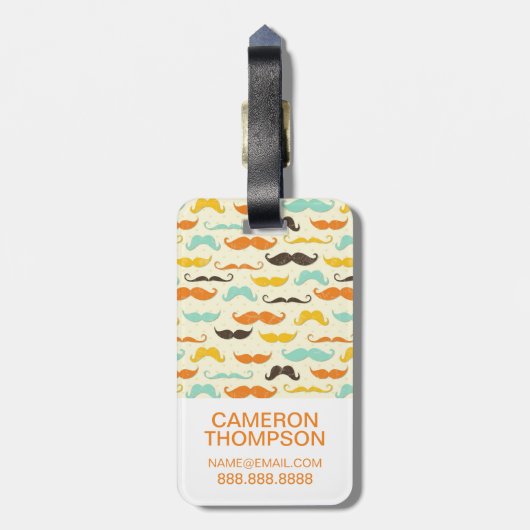 Aangepast foto-onderdeelpatroon 3 bagagelabel (Achterkant verticaal)