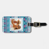 Aangepast foto op Super Fun Fish & Sailboat Patter Bagagelabel (Voorkant horizontaal)