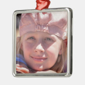 AANGEPAST FOTO-ORNAMENT METALEN ORNAMENT (Links)