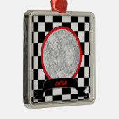 Aangepast foto-Ornament voor rackbesturing Metalen Ornament (Rechts)