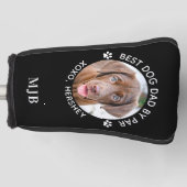 Aangepast foto-paar Aangepast monogram Aangepast f Golfheadcover (Voorkant)