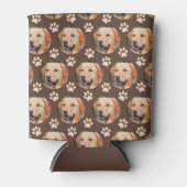 Aangepast foto-patroonpatroon Dog Brown Blikjeskoeler (Voorkant)