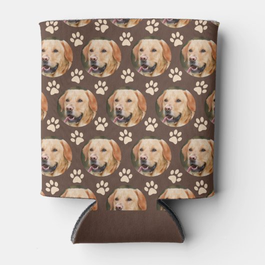 Aangepast foto-patroonpatroon Dog Brown Blikjeskoeler (Voorkant)