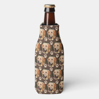 Aangepast foto-patroonpatroon Dog Brown Flesjeskoeler