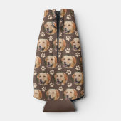 Aangepast foto-patroonpatroon Dog Brown Flesjeskoeler (Achterkant)