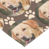 Aangepast foto-patroonpatroon Dog Brown Korte Tafelloper (Hoek)