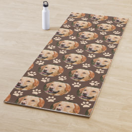 Aangepast foto-patroonpatroon Dog Brown Yogamat