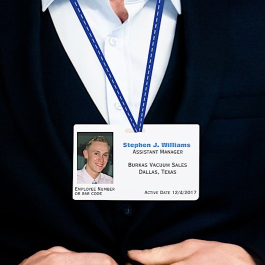 Aangepast foto-personeelsbadge badge