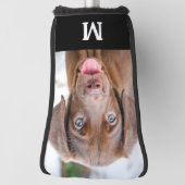 Aangepast foto-serie Pet Dog Aangepast monogram Golfheadcover (Draai 90)