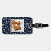 Aangepast foto-Zee van het spatroon Bagagelabel (Voorkant horizontaal)