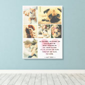 Aangepast fotobloem-herdenkingsgedicht canvas afdruk (Insitu (Houten vloer))