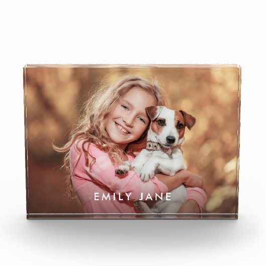 Aangepast fotoblok met tekstbedekking Gift (Voorkant)