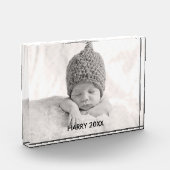 Aangepast fotoblok | Zwarte tekstbedekking (Links)