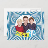 Aangepast fotoboek Super Pap Comic Book Briefkaart (Voorkant / Achterkant)