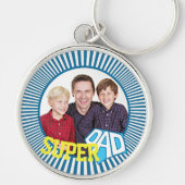 Aangepast fotoboek Super Pap Comic Book Sleutelhanger (Voorkant)