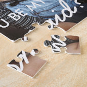 Aangepast fotobruidsmeisje-voorstelpuzzelcadeau legpuzzel (Zijkant)