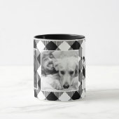 Aangepast fotobufferpatroon voor familie - wit mok (Midden)