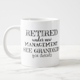 Aangepast Fotocadeau om uw Pensioen te Vieren Grote Koffiekop