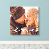 Aangepast fotocanvas | Hand getrokken liefde overl Canvas Afdruk (Insitu (Houten vloer))