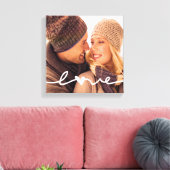 Aangepast fotocanvas | Hand getrokken liefde overl Canvas Afdruk (Insitu (Woonkamer))
