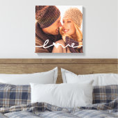 Aangepast fotocanvas | Hand getrokken liefde overl Canvas Afdruk (Insitu (Slaapkamer))
