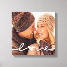 Aangepast fotocanvas | Hand getrokken liefde overl