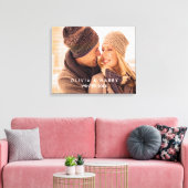 Aangepast fotocanvas - witte tekstbedekking canvas afdruk (Insitu (Woonkamer))