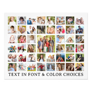 Aangepast fotocollage 45 Foto's op maat Foto Afdruk