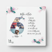 Aangepast fotocollage 6e Jubileum voor BF & Gf Fotoplaat (Voorkant)