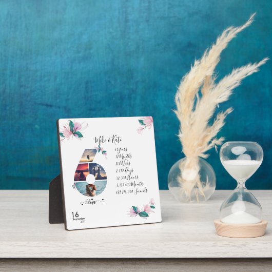 Aangepast fotocollage 6e Jubileum voor BF & Gf Fotoplaat (Insitu)