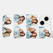 Aangepast fotocollage 7 vierkante foto's wit Case-Mate iPhone case (Achterkant (horizontaal))