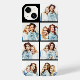 Aangepast fotocollage 7 vierkante foto's zwart Case-Mate iPhone 14 plus hoesje