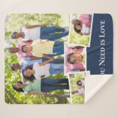 Aangepast fotocollage Alles wat je nodig hebt is L Sherpa Deken (Voorkant (horizontaal))