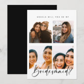 aangepast fotocollage bridale voorstel Platte Kaar (Voorkant / Achterkant)