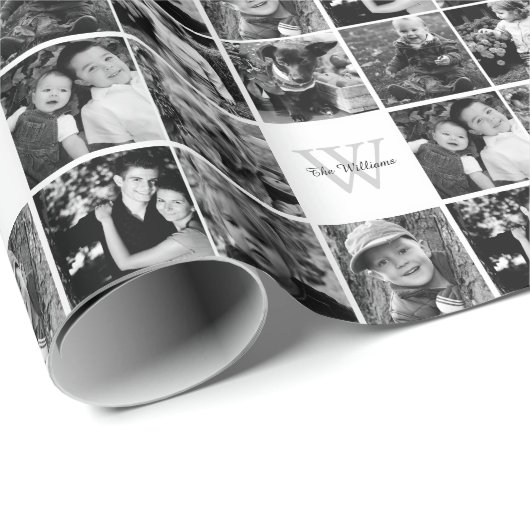 Aangepast fotocollage cadeaupapier (Rol Hoek)