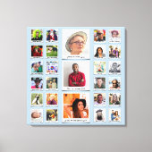 Aangepast fotocollage canvas afdruk (Voorkant)