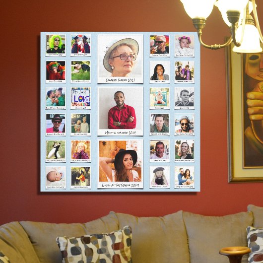 Aangepast fotocollage canvas afdruk