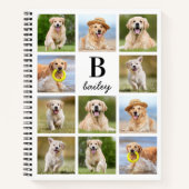 Aangepast fotocollage Fun Monogram Creëer je eigen Notitieboek (Voorkant)