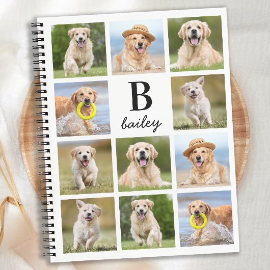 Aangepast fotocollage Fun Monogram Creëer je eigen Notitieboek