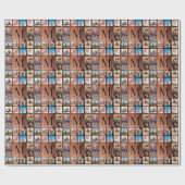 Aangepast fotocollage, geregenereerd hout cadeaupapier (Vlak)