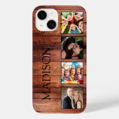 Aangepast fotocollage, geregenereerd hout Case-Mate iPhone case (Achterkant)