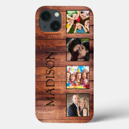 Aangepast fotocollage, geregenereerd hout Case-Mate iPhone case