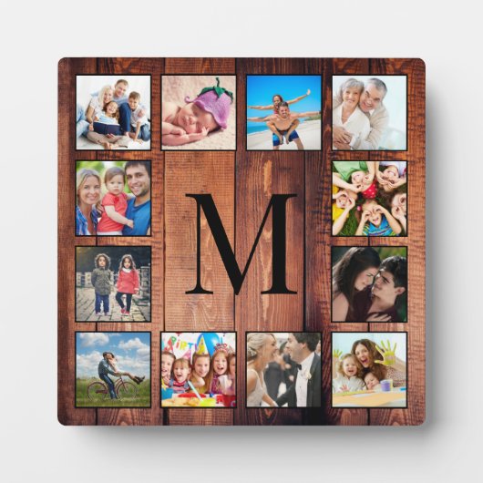 Aangepast fotocollage, geregenereerd hout fotoplaat (Voorkant)