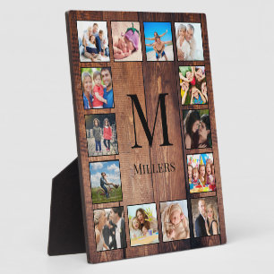 Aangepast fotocollage, geregenereerd hout fotoplaat